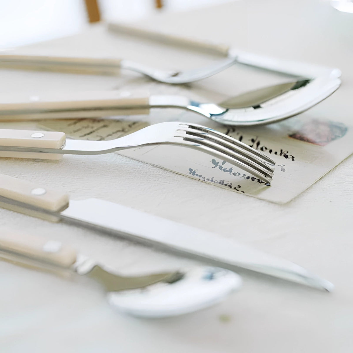 Cutlery Set 24 Piece Stainless Steel Black Handles