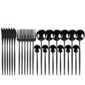 Cutlery Set 24-Piece Stainless Steel Carrying Case