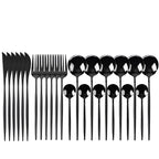 Cutlery Set 24-Piece Stainless Steel Carrying Case