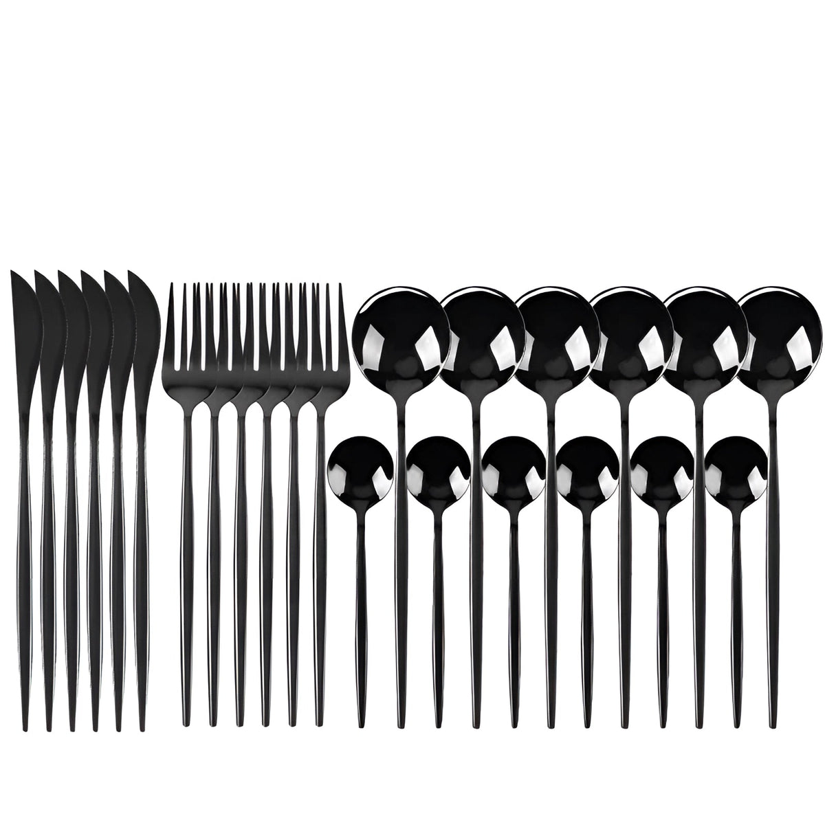Cutlery Set 24-Piece Stainless Steel Carrying Case