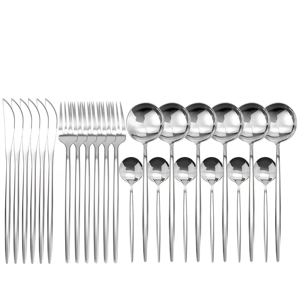 Cutlery Set 24-Piece Stainless Steel Carrying Case