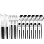 Cutlery Set 24-Piece Stainless Steel Carrying Case