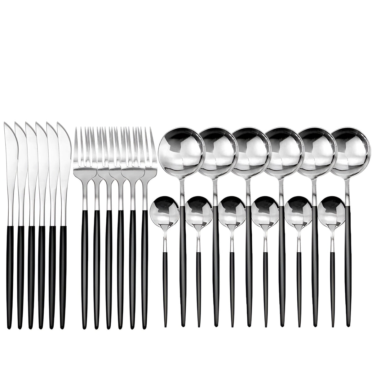 Cutlery Set 24-Piece Stainless Steel Carrying Case