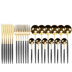 Cutlery Set 24-Piece Stainless Steel Carrying Case