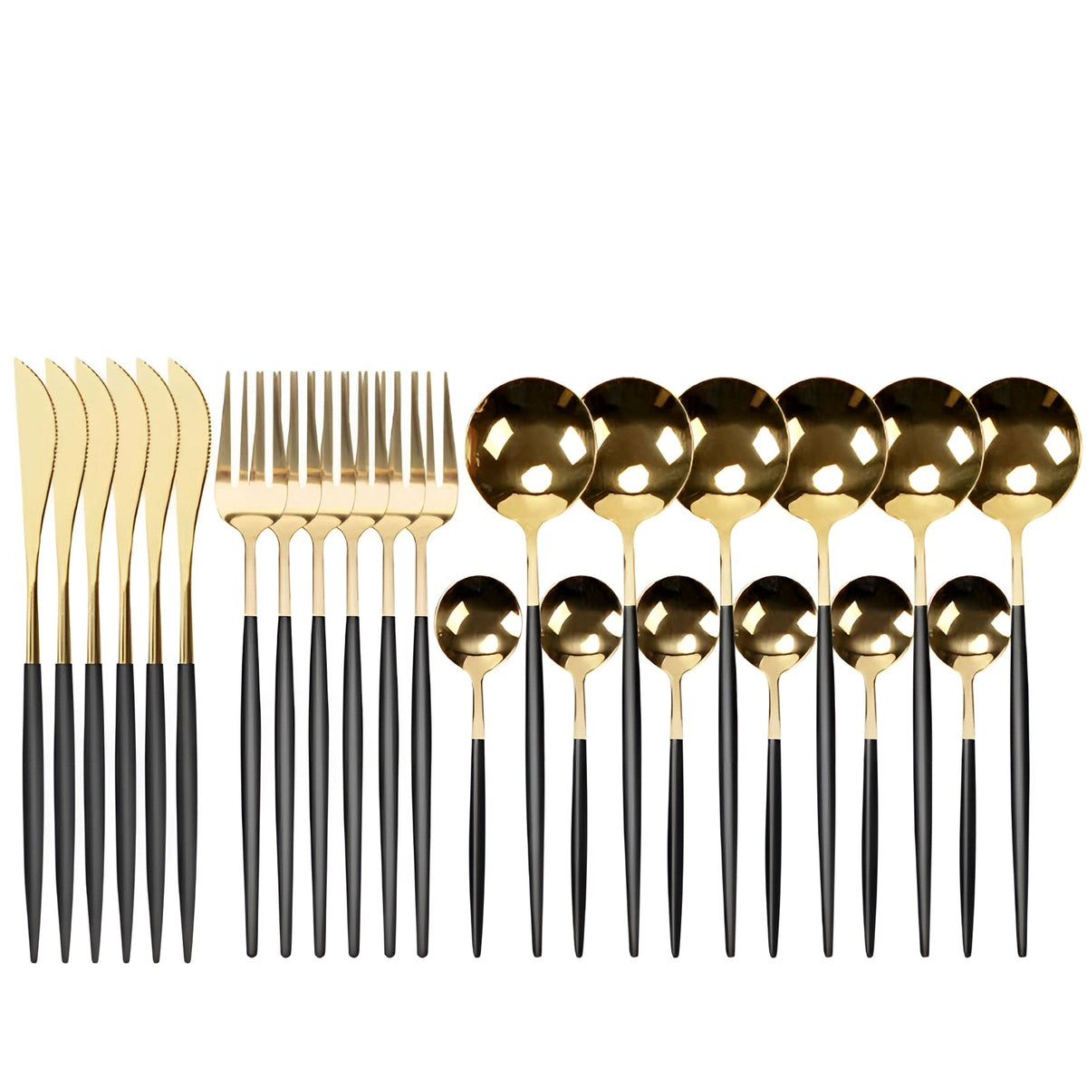 Cutlery Set 24-Piece Stainless Steel Carrying Case