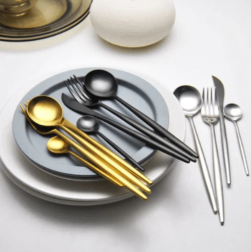 Cutlery Set 24 Piece Stainless Steel Luxury Finish