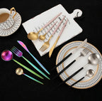 Cutlery Set 24 Piece Stainless Steel Luxury Finish