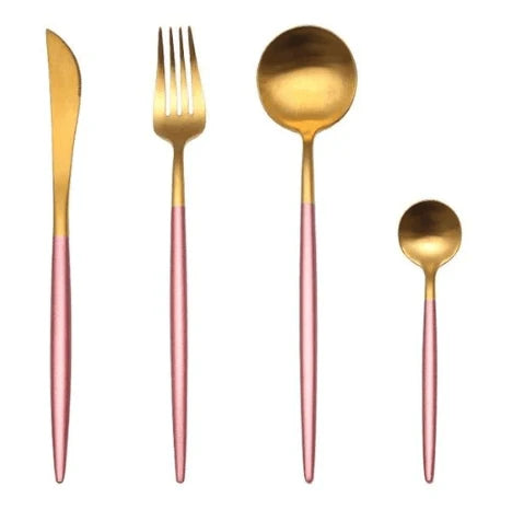 Cutlery Set 24 Piece Stainless Steel Luxury Finish