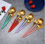 Cutlery Set 24 Piece Stainless Steel Luxury Finish