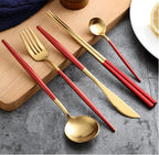 Cutlery Set 24 Piece Stainless Steel Luxury Finish