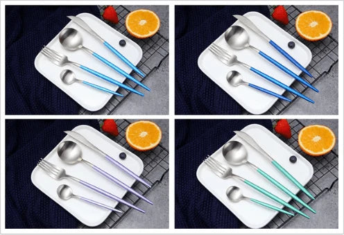 Cutlery Set 24 Piece Stainless Steel Luxury Finish
