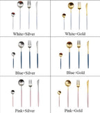 Cutlery Set 24 Piece Stainless Steel Luxury Finish