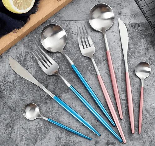 Cutlery Set 24 Piece Stainless Steel Luxury Finish