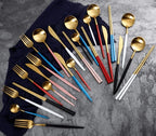 Cutlery Set 24 Piece Stainless Steel Luxury Finish