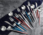 Cutlery Set 24 Piece Stainless Steel Luxury Finish