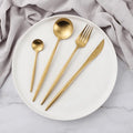 Cutlery Set 24-Piece Stainless Steel Titanium Coated