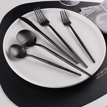 Cutlery Set 30 Piece Matte Stainless Steel