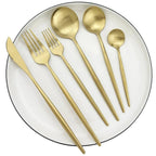 Cutlery Set 30 Piece Matte Stainless Steel