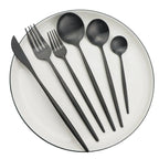 Cutlery Set 30 Piece Matte Stainless Steel