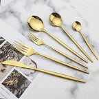 Cutlery Set 30 Piece Matte Stainless Steel