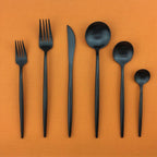 Cutlery Set 30 Piece Matte Stainless Steel