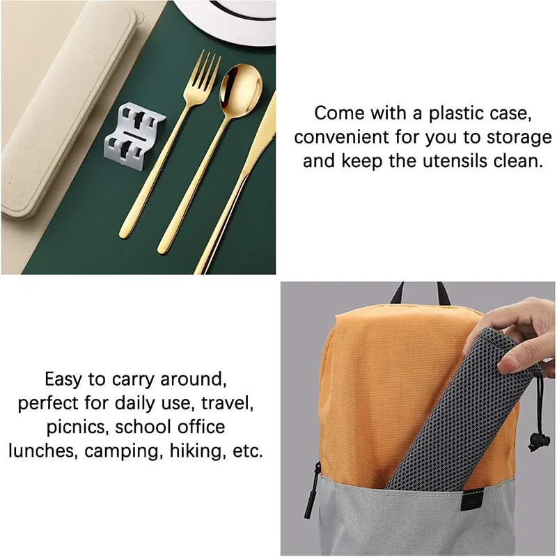 Cutlery Set Portable 304 Stainless Steel