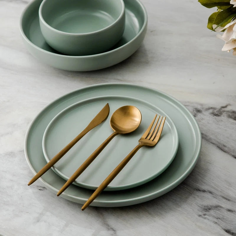 Cutlery Set Titanium Coated 18/10 Stainless Steel Dishwasher Safe