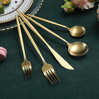 Cutlery Set Titanium Coated 18/10 Stainless Steel Dishwasher Safe