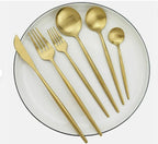 Cutlery Set Titanium Coated 18/10 Stainless Steel Dishwasher Safe