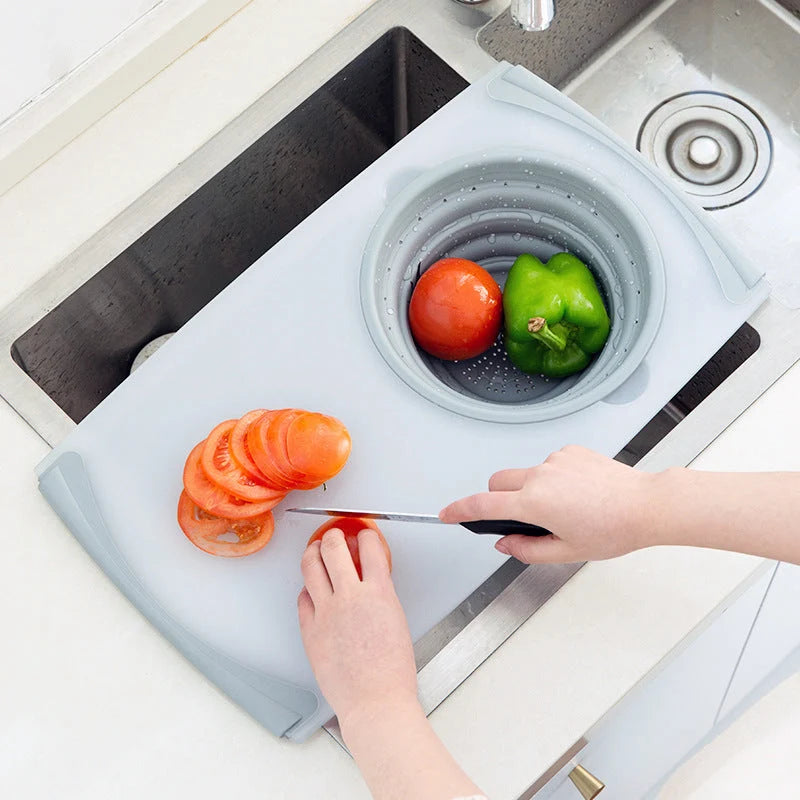 Cutting Board 3-In-1 Detachable Drain Basin
