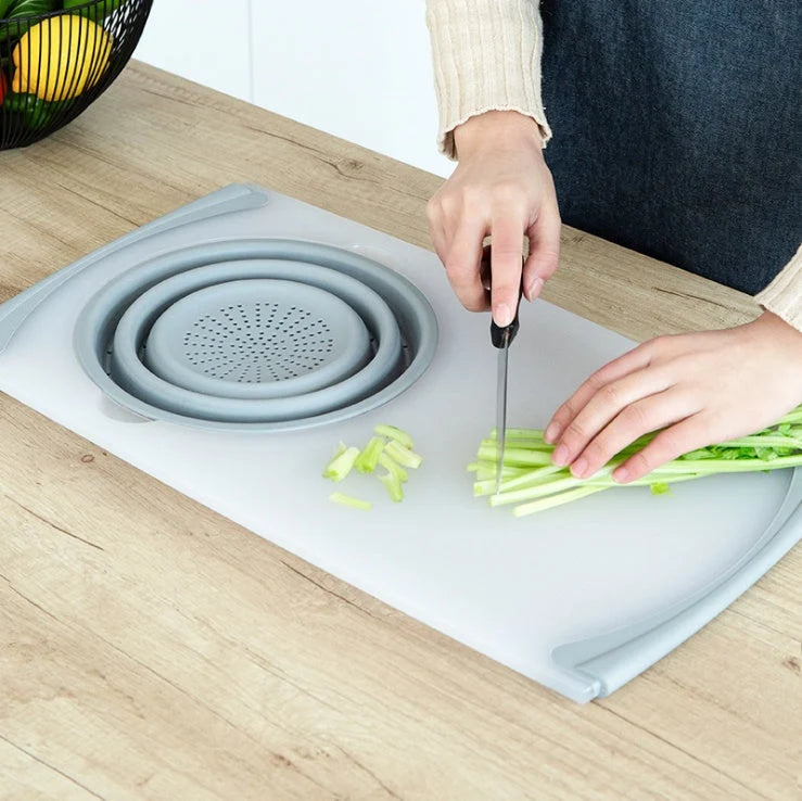 Cutting Board 3-In-1 Detachable Drain Basin