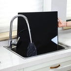 Cutting Board Acrylic Non-Slip Base Lifting Lip Glossy Black