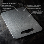 Cutting Board Antibacterial Medical-Grade Titanium Knife-Friendly