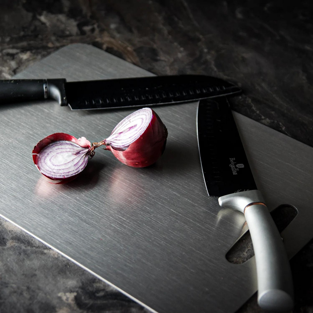 Cutting Board Antibacterial Medical-Grade Titanium Knife-Friendly