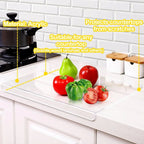 Cutting Board Clear Acrylic Non-Slip Edge & Counter Lip