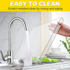 Cutting Board Clear Acrylic Non-Slip Edge & Counter Lip