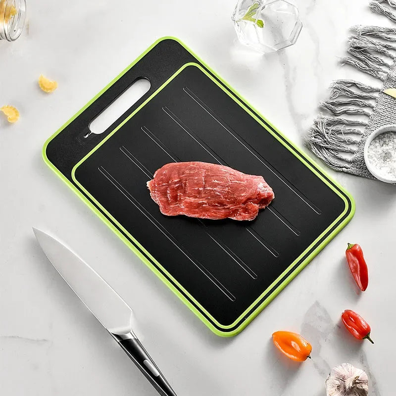 Cutting Board Double-Sided Defrosting Plate & Sharpener