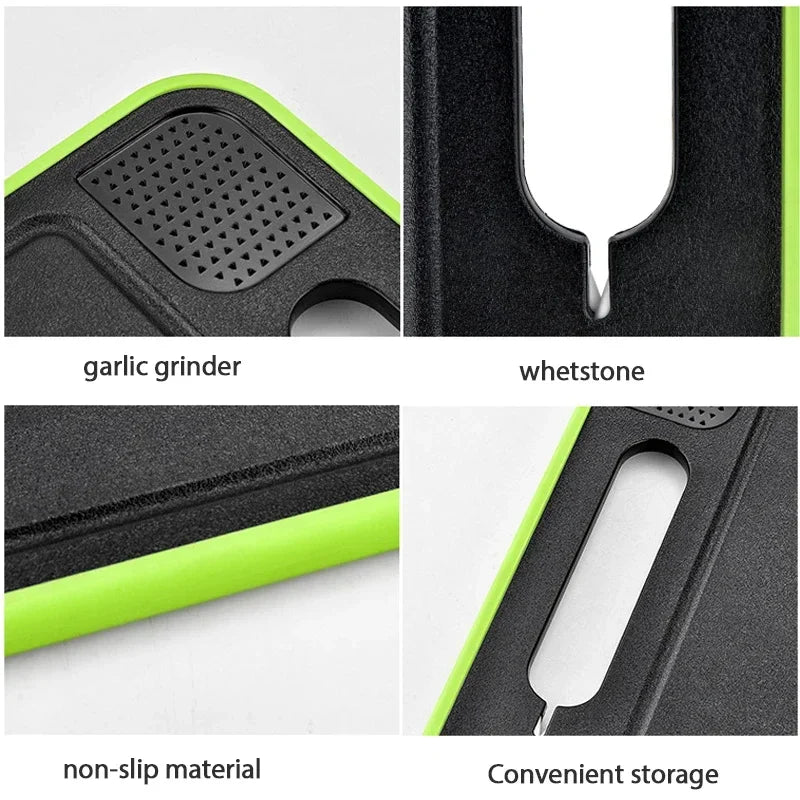 Cutting Board Double-Sided Defrosting Plate & Sharpener