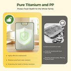 Cutting Board Double Sided Metal & Plastic Juice Groove