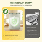 Cutting Board Double-Sided Metal & Plastic With Juice Groove