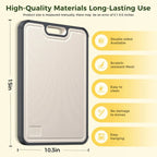 Cutting Board Double-Sided Metal & Plastic With Juice Groove