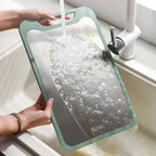 Cutting Board Double-Sided Stainless Steel & Plastic Juice Groove