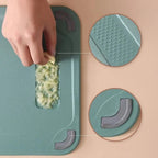 Cutting Board Double-Sided Stainless Steel & Plastic Juice Groove