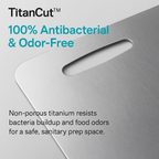 Cutting Board Medical-Grade Titanium Antibacterial & Knife-Friendly