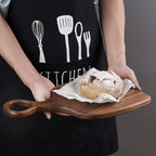 Cutting Board Set Solid Walnut Two-Piece Hanging Loop