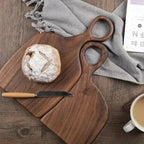 Cutting Board Set Solid Walnut Two-Piece Hanging Loop