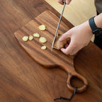 Cutting Board Solid Walnut Double-Sided Knife-Friendly