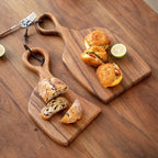 Cutting Board Solid Walnut Double-Sided Knife-Friendly