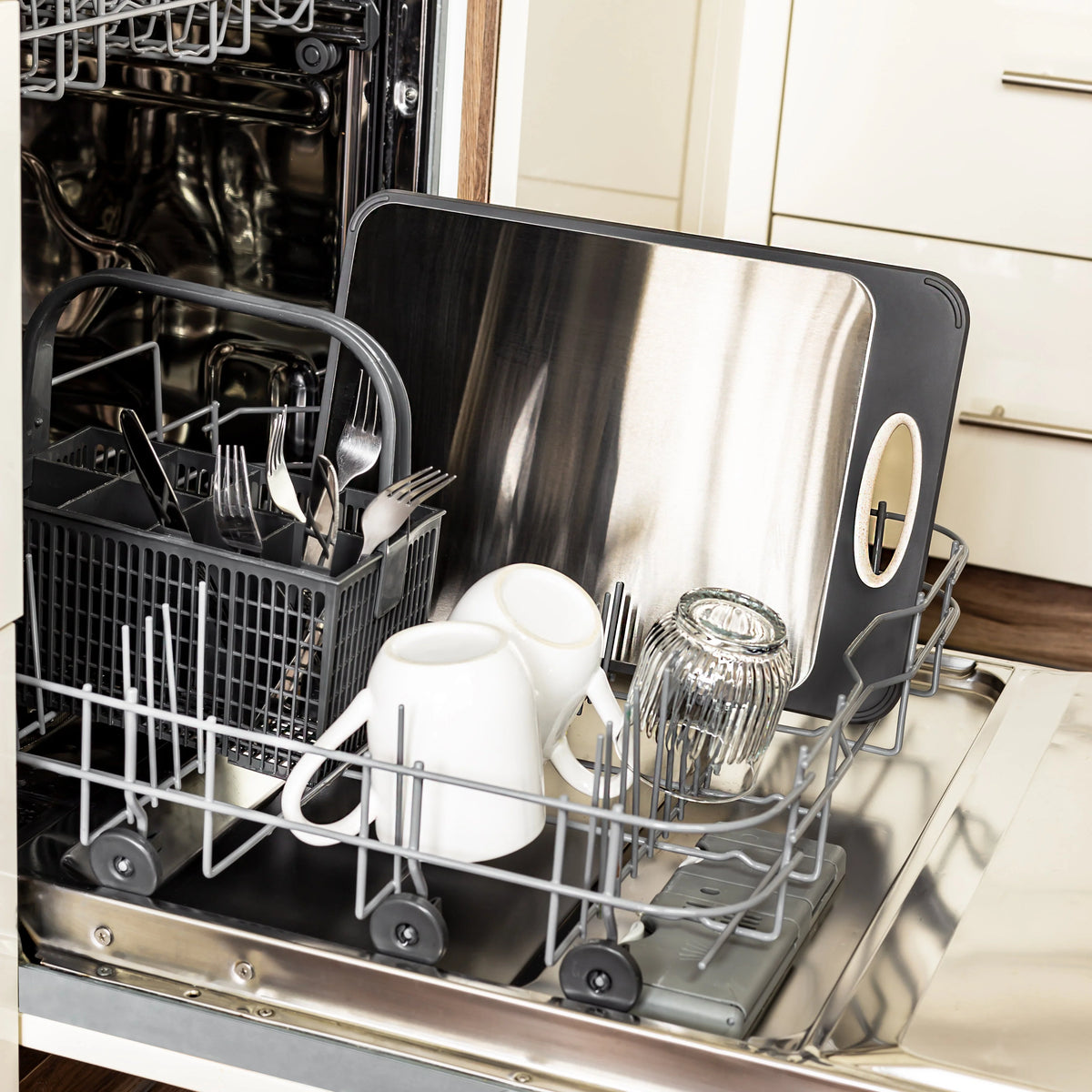 Cutting Board Stainless Steel Antibacterial Dishwasher Safe