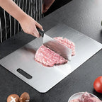 Cutting Board Stainless Steel Antibacterial Knife-Friendly & Stain-Resistant